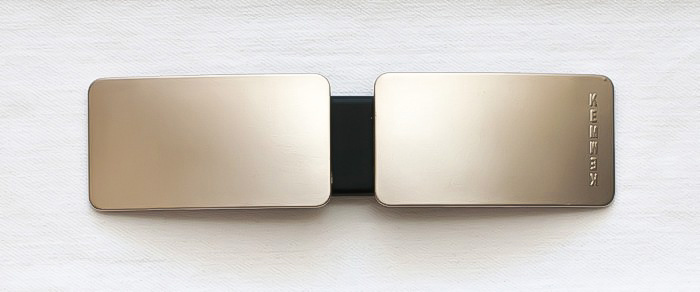 Kemwek Medium Largo Metal Plata con Wek Plata y Negro