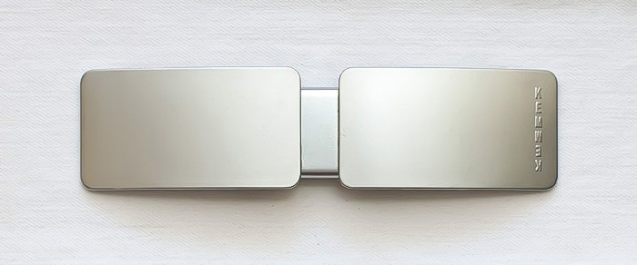 Kemwek Medium Largo Metal Plata con Wek Plata y Negro