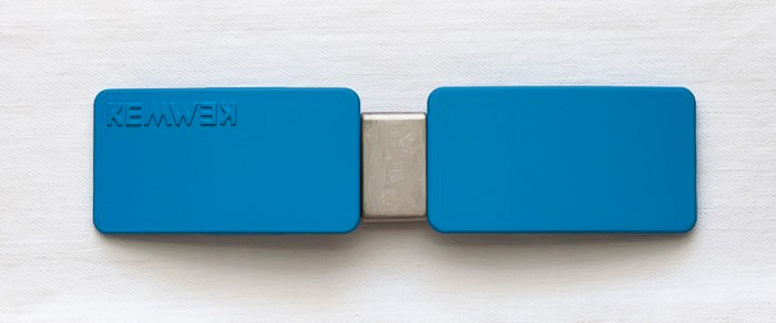 Kemwek Medium Largo Sporty Azul con Wek Plata