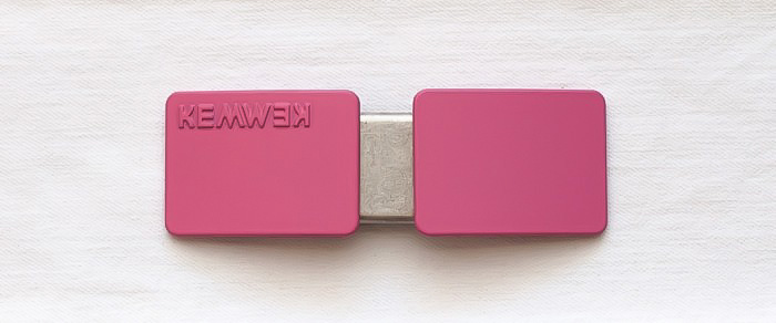 Kemwek Medium Corto Sporty Fucsia con Wek Plata